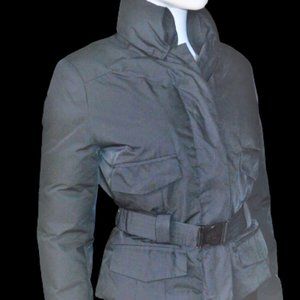 ADD Down military-style puffer jacket with belt